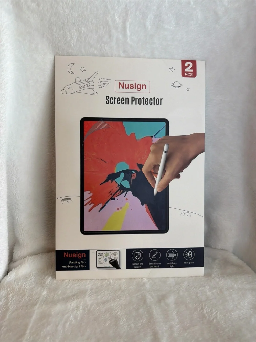 White Screen Protector for Tablets (2 PCS)